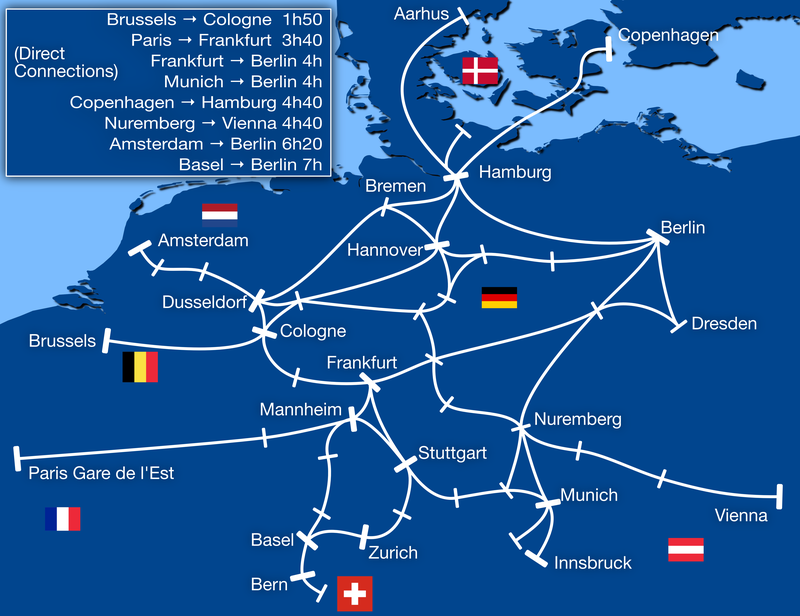 ICE route map 2018