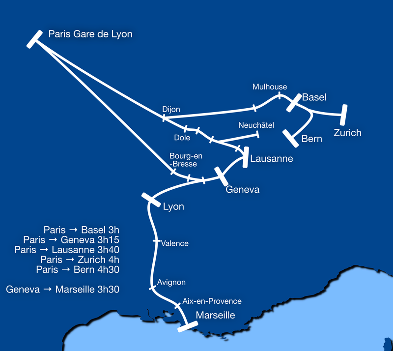 Lyria route map 2018
