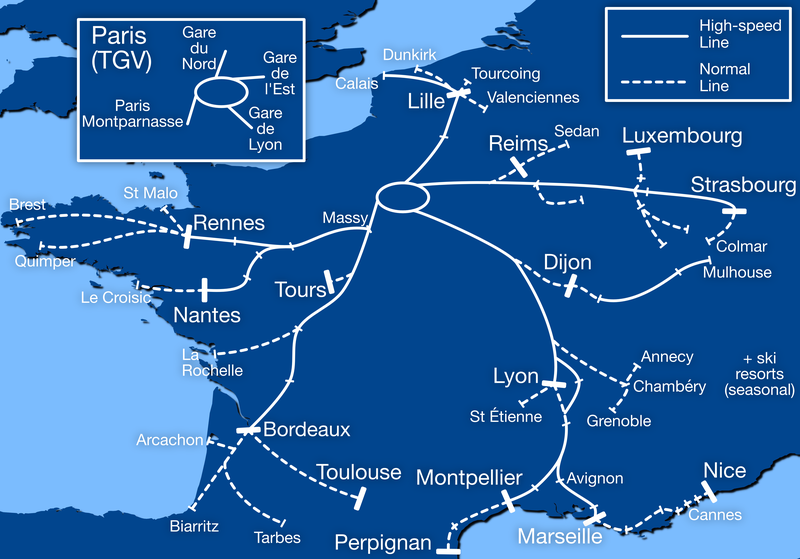 INOUI route map 2018