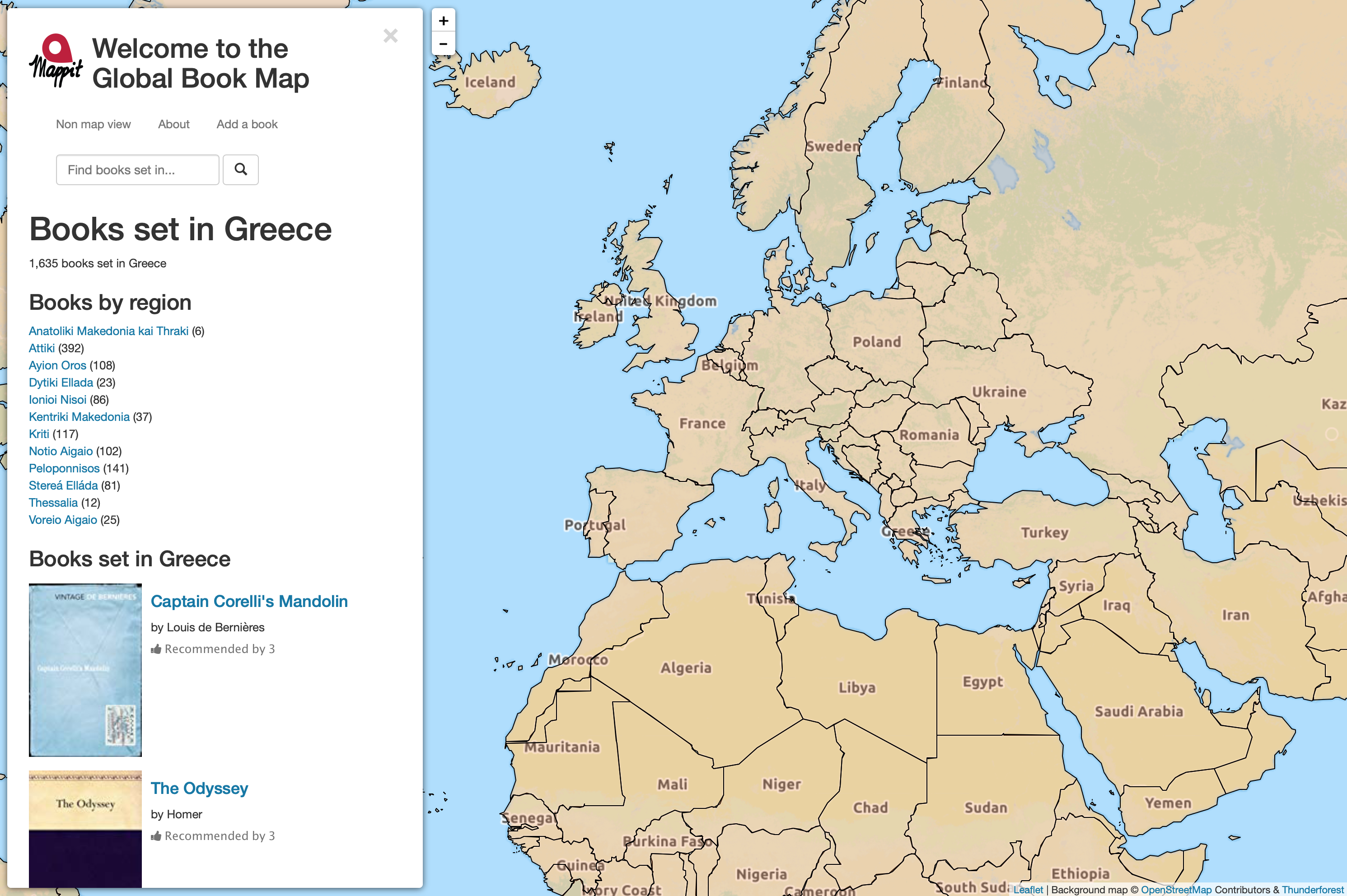 Global Book Map Screenshot